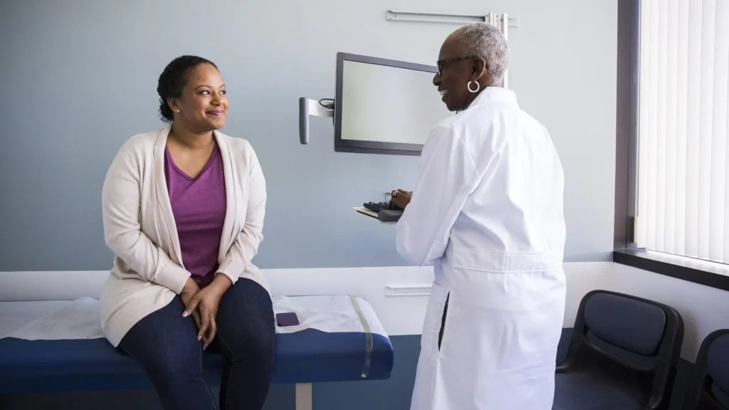 Doctor checking patient